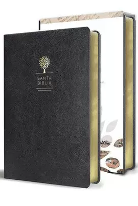 BIBLIA REINA VALERA 1960 LETRA GRANDE. SÍMIL PIEL COLOR NEGRO, TAMAÑO MANUAL.