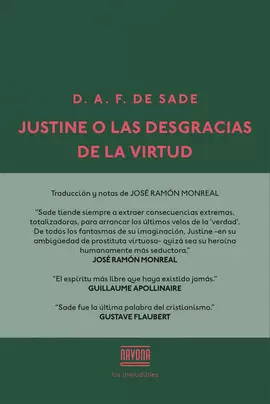 JUSTINE O LAS DESGRACIAS DE LA VIRTUD