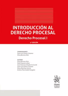 INTRODUCCIÓN AL DERECHO PROCESAL. DERECHO PROCESAL I 4ª EDICIÓN