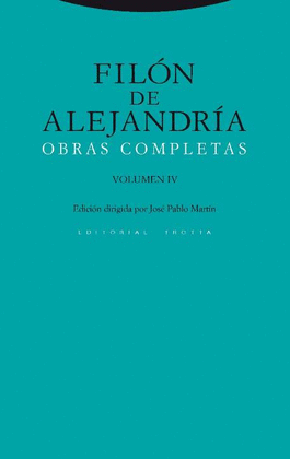 OBRAS COMPLETAS. VOLUMEN IV. FILON