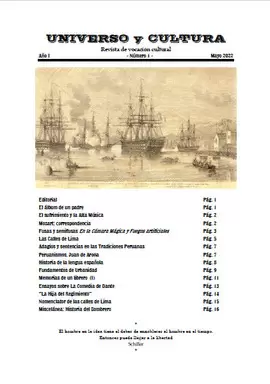 REVISTA UNIVERSO Y CULTURA Nº1