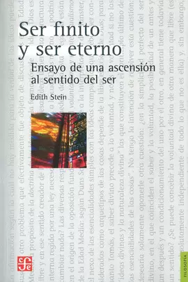 SER FINITO Y SER ETERNO : ENSAYO DE UNA ASCENSIÓN AL SENTIDO DEL SER