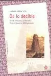 DE LO DECIBLE