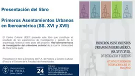 PRIMEROS ASENTAMIENTOS URBANOS EN IBEROAMERICA (SS. XVL Y XVII) INVESTIGACION Y GESTION