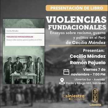 Presentación: Violencias Fundacionales | Viernes 07 de noviembre - 07:00pm
