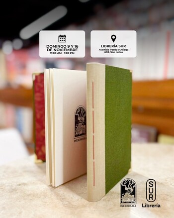 Taller: Encuadernación de dos a dos.  | Domingo 9 y 16 de Noviembre - 11:00am a 1:00pm