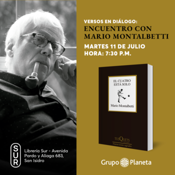 Versos en diálogo: Un encuentro con Mario Montalbetti | Martes 11 de julio - 07:30pm