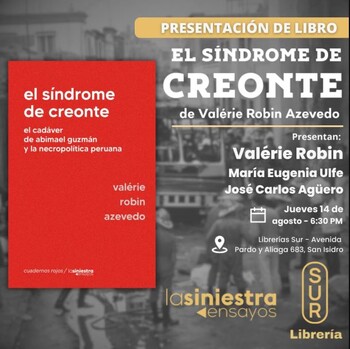 Presentación: El Síndrome de Creonte | Jueves 14 de agosto - 06:30pm