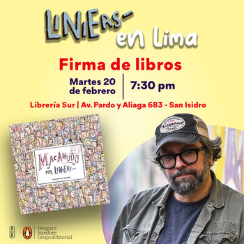 Firma de libros con Liniers | Martes 20 de febrero - 07:30 pm