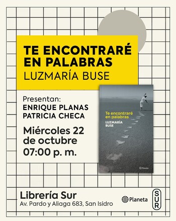 Presentación: Te encontraré en palabras | Miércoles 22 de octubre - 07:00pm