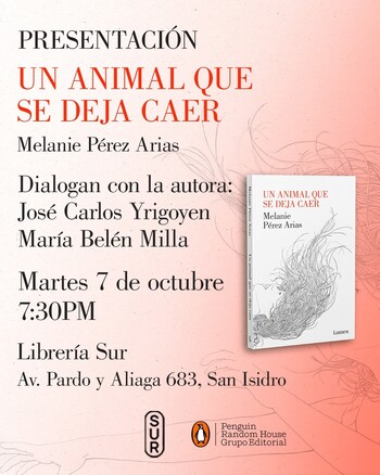 Presentación: Un animal que se deja caer  | Martes 7 de octubre - 07:30pm