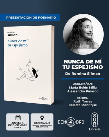Presentación: Nunca de mí tu espejismo | Jueves 04 de Diciembre - 07:00pm